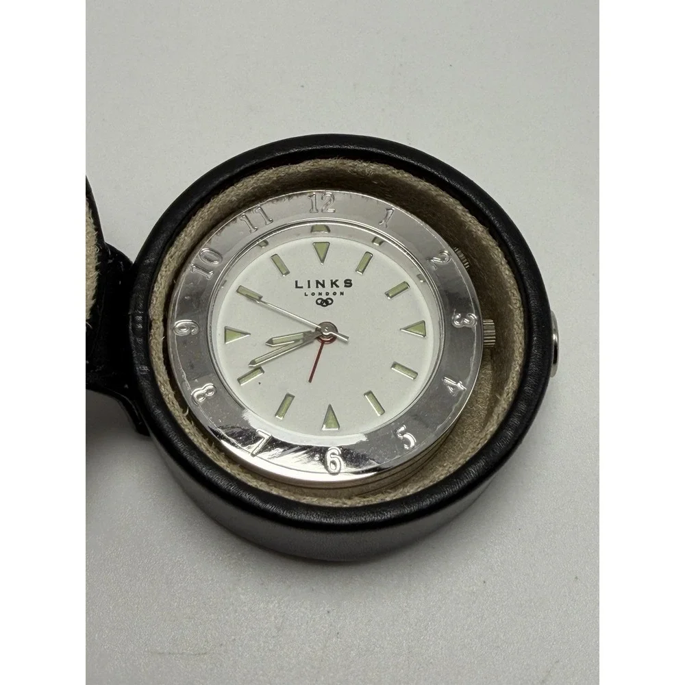 Links‎ Of London New Battery Travel Alarm Mini Desk Clock 40MM